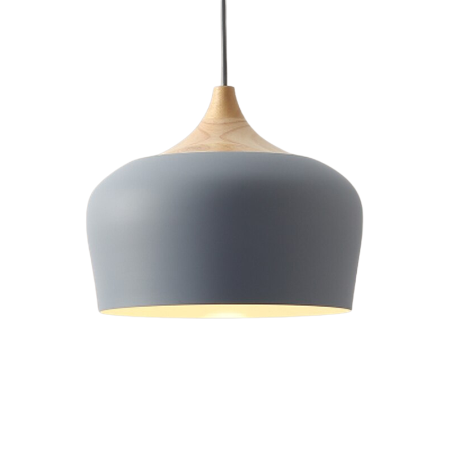 Hjemmeinnredning: Minimalistisk taklampe i pastell. Skaper stilfull atmosfære og moderne belysning.