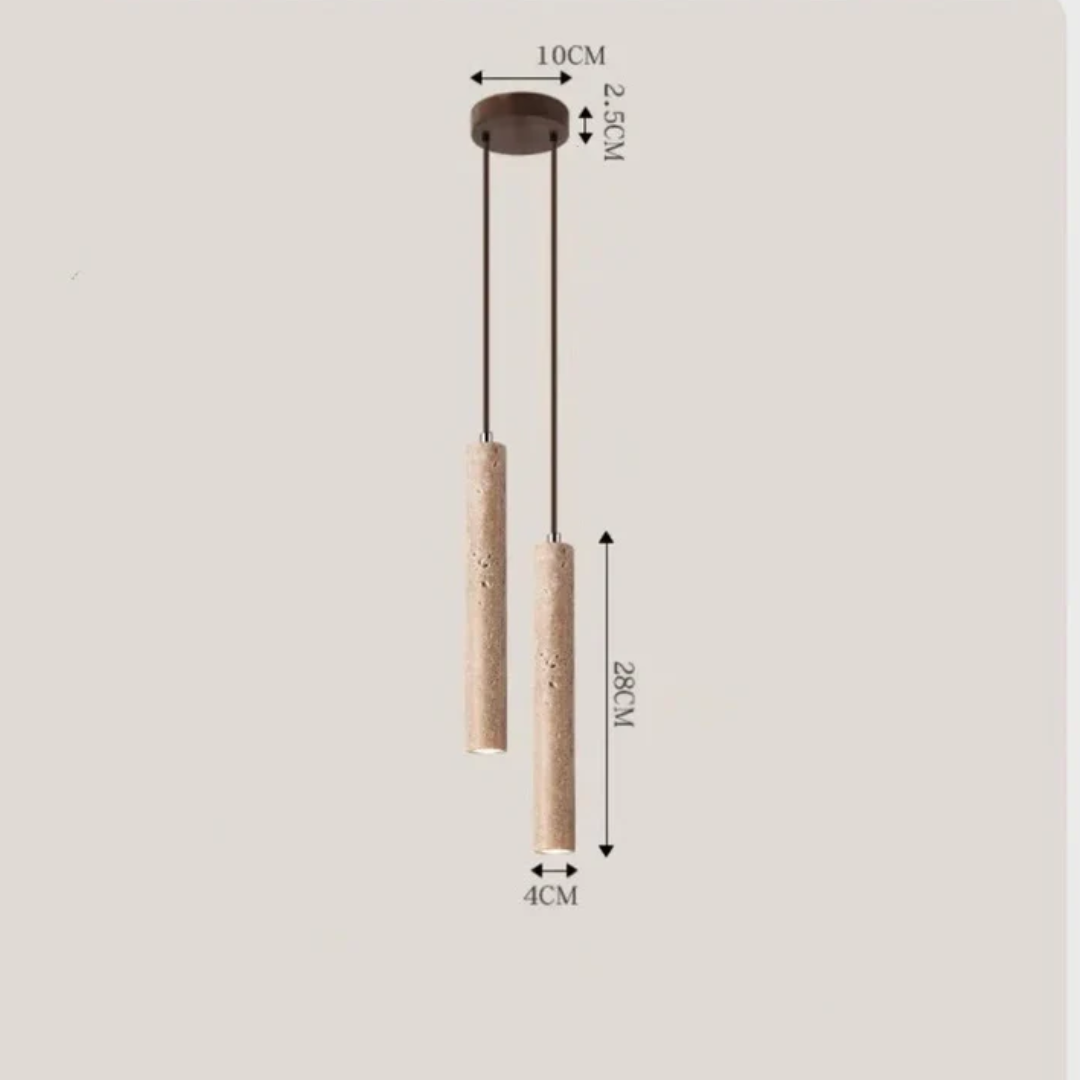 Ren minimalistisk lysekrone med LED-lys; Wabi-Sabi estetikk for et harmonisk hjem.