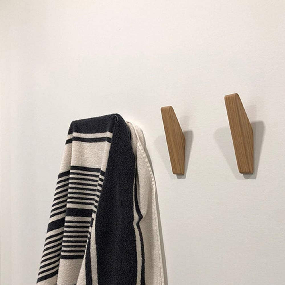 Naturlige veggkroker i tre med minimalistisk design. Enkel oppbevaringsløsning for ethvert rom i hjemmet.