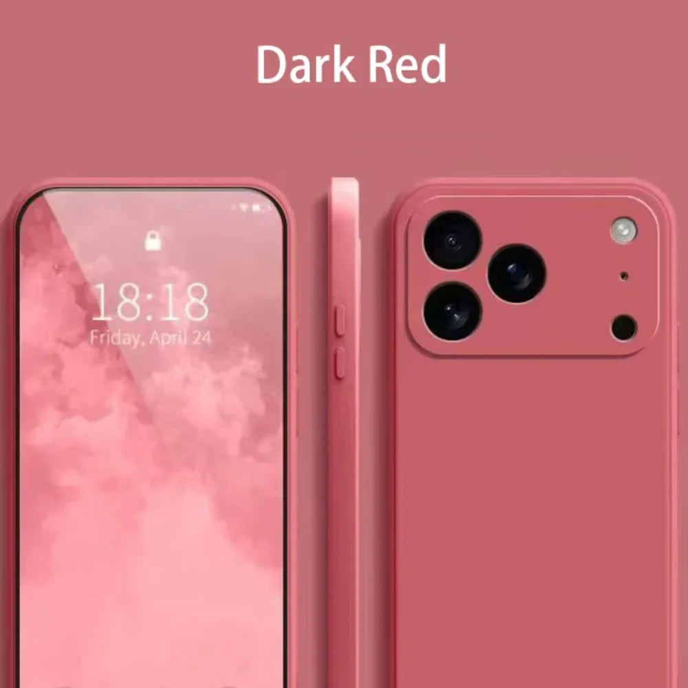 Mobildeksel for iPhone 17, i fleksibel silikon for støtdemping og langvarig bruk.