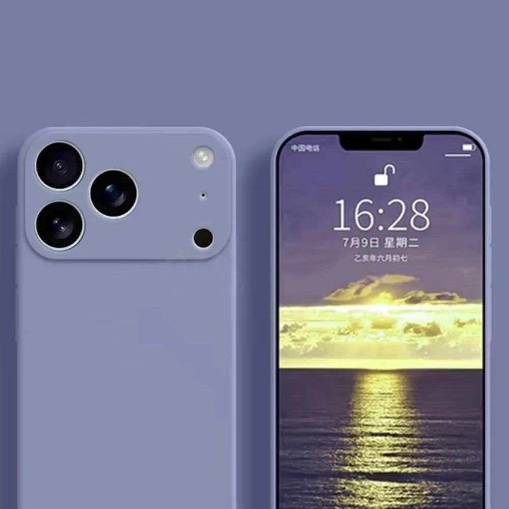 Ergonomisk mobildeksel for iPhone 17 med mykt grep, enkel tilgang til knapper.