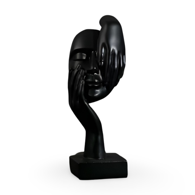 Abstrakt skulptur 'Tenkeren', moderne kunstverk for et inspirerende og stilig hjem.