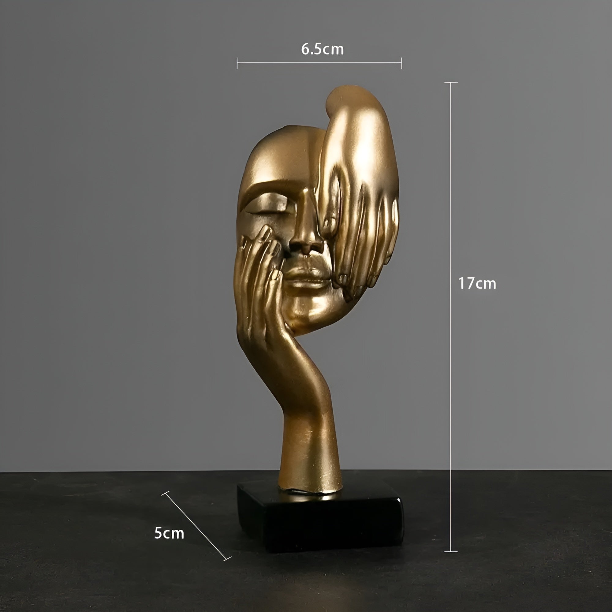 Hjemmeinnredning: Moderne abstrakt tenkerskulptur, inspirerende kunstverk for alle rom.