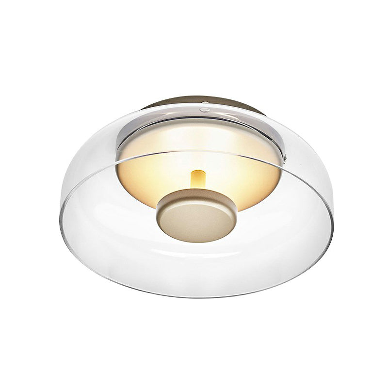 Moderne dimbar LED taklampe i elegant skålformet design. Perfekt for stue, soverom og kjøkkenbelysning.
