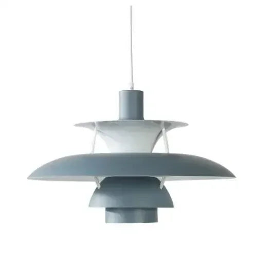 Rund dimbar LED-taklampe i metall, stilig belysning for spisestuen