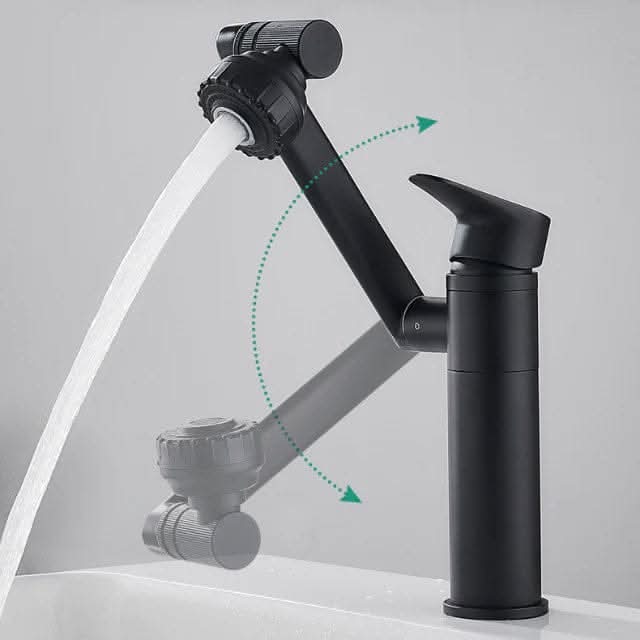 Design kran, 360° fleksibel med sprayfunksjon, forbedrer effektiviteten på kjøkkenet.