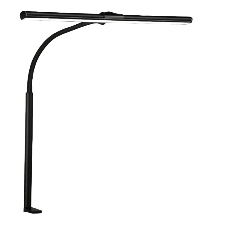 Moderne, fleksibel LED bordlampe med svanehals. Perfekt som justerbar leselampe på kontor eller nattbord.
