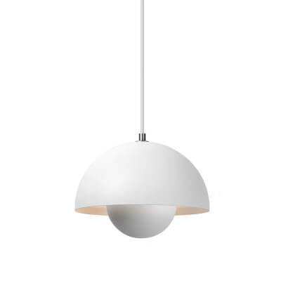 Halvsirkel pendellampe, minimalistisk taklampe med E27 sokkel for moderne hjem.