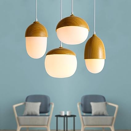 Tidløs hengende lampe i treimitasjon. Perfekt som hovedbelysning eller dekorativt element i moderne hjem.