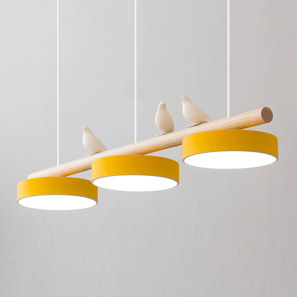 Minimalistisk spisebordlampe med kreativt fugledesign, nordisk hjemmeinnredning.