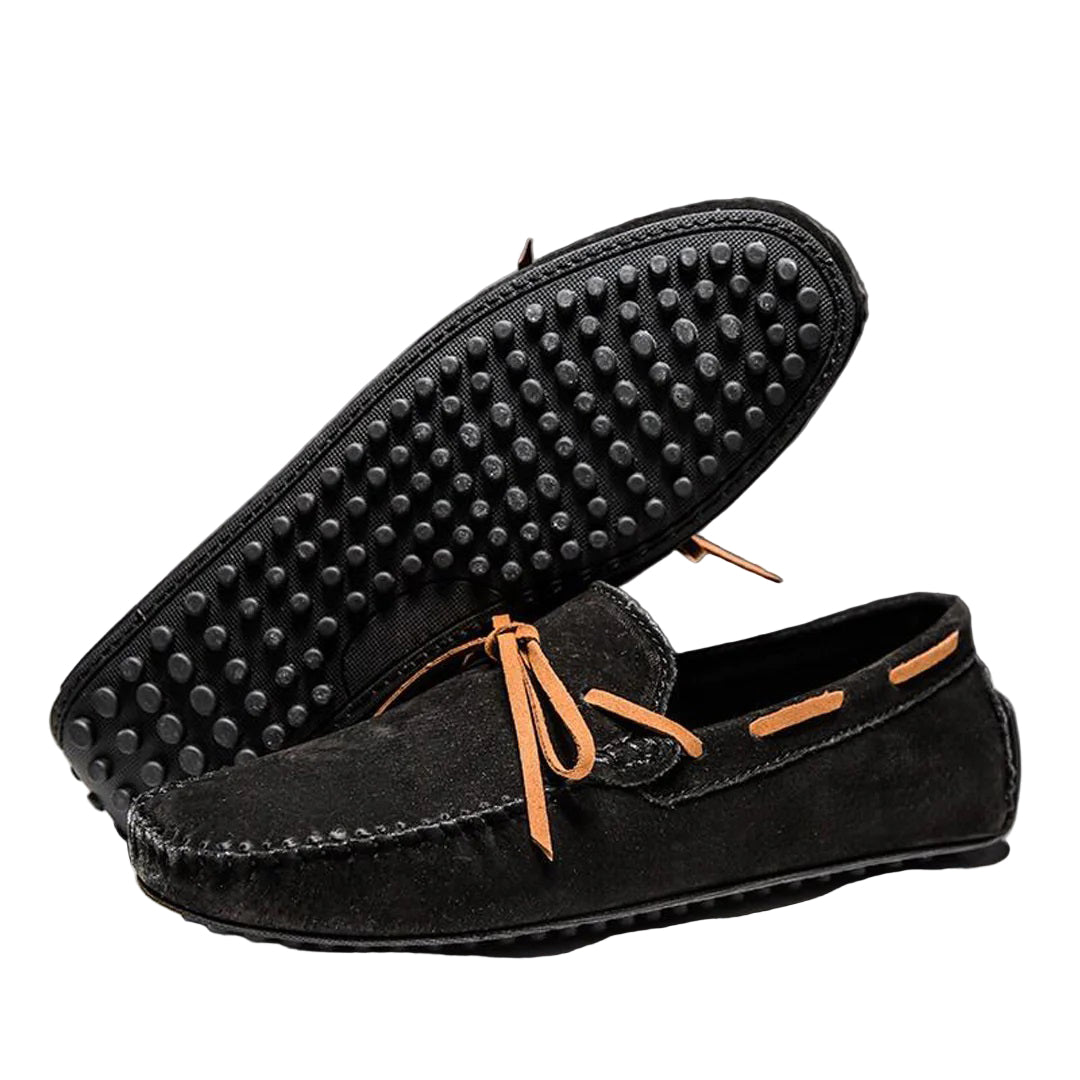Moderne herre loafers med slip-on design og robust såle, perfekt for vår og høst. Komfortabel hverdagssko.