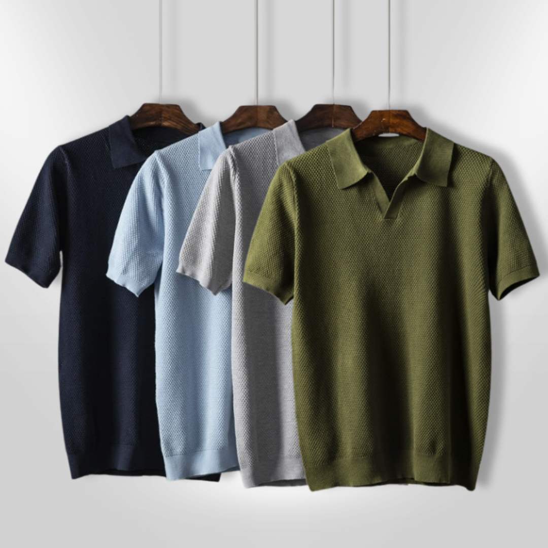 Herre polo t-skjorte med moderne stil, frisk design og pustende komfort, tilgjengelig i flere farger.