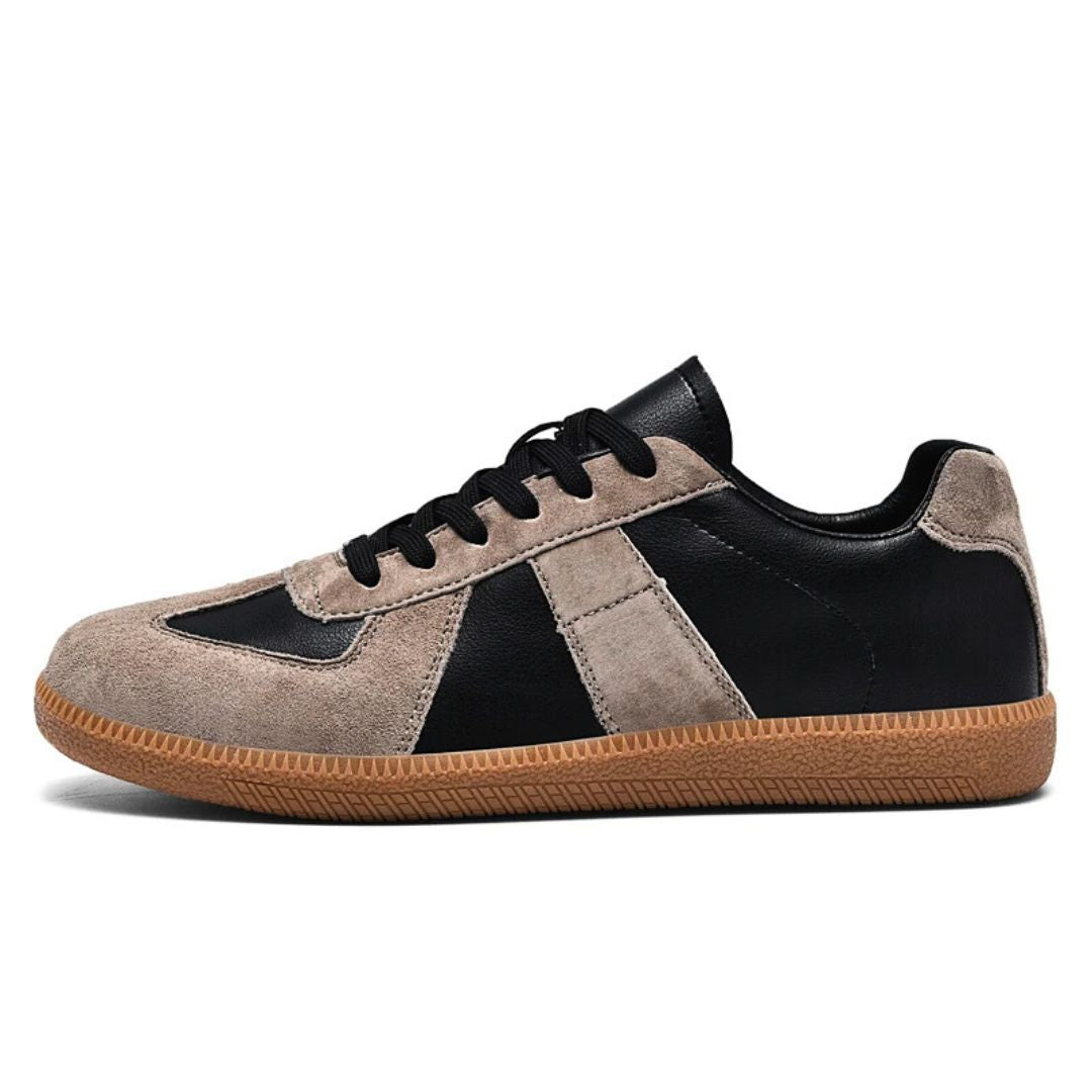 Moderne design herresneakers med dempende gummisåle for optimal komfort og stil.