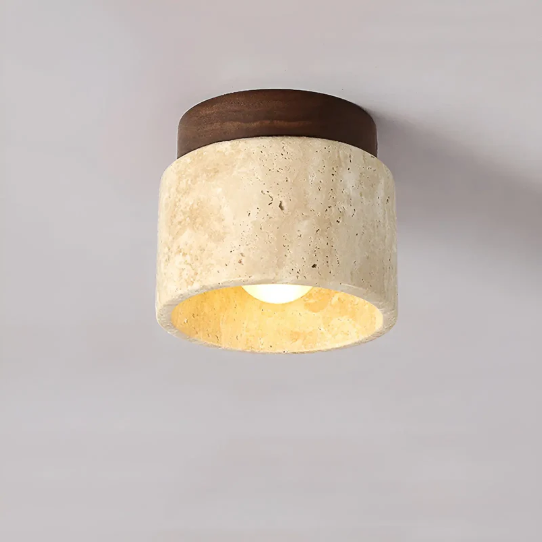 Japansk-inspirert LED taklampe, moderne design for stue og soverom. Gir behagelig og effektiv belysning.