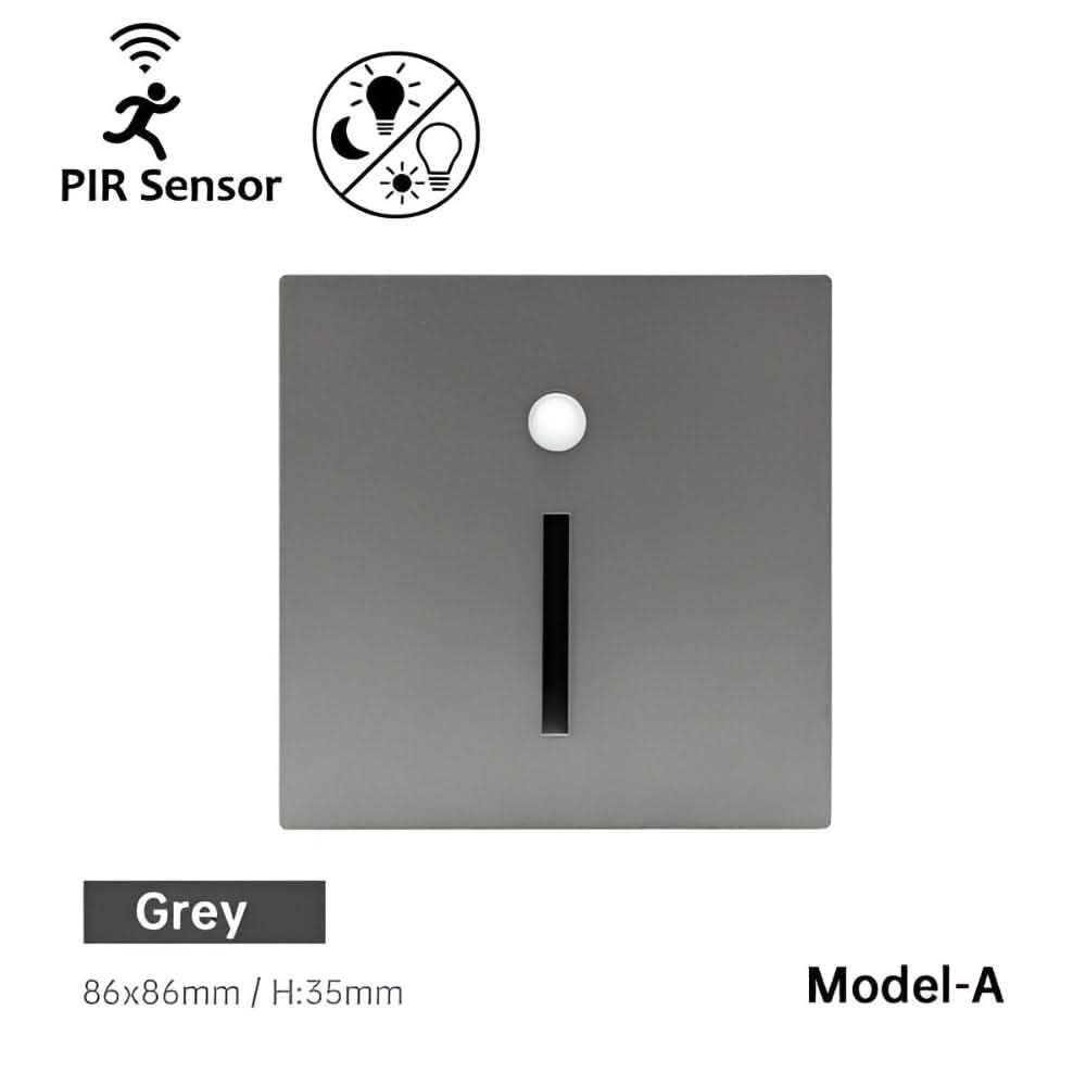 Innendørs LED trinnlys med sensor, skaper trygg og velkommen atmosfære i moderne boliger.
