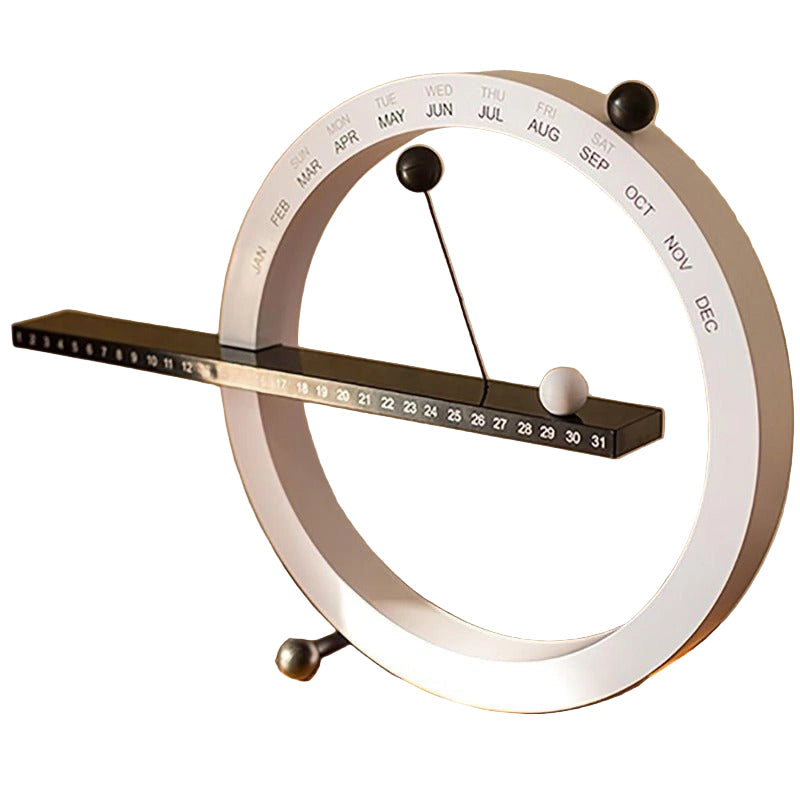 Moderne magnetisk evigvarende kalender i minimalistisk design for kontor eller hjem. Organisering og interiør.