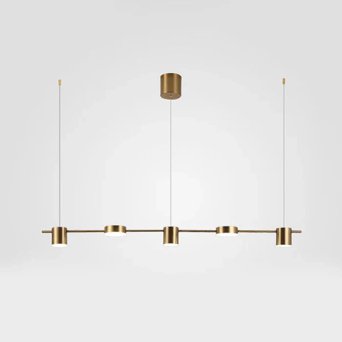 Pendellampe i moderne stil, en svart taklampe med integrert LED for et stilrent hjem. Stemningslys.