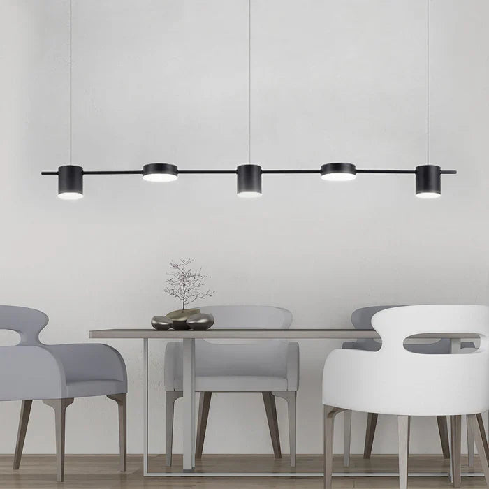 Minimalistisk gull pendellampe, ideell LED-lampe for moderne interiør og elegant stuebelysning.