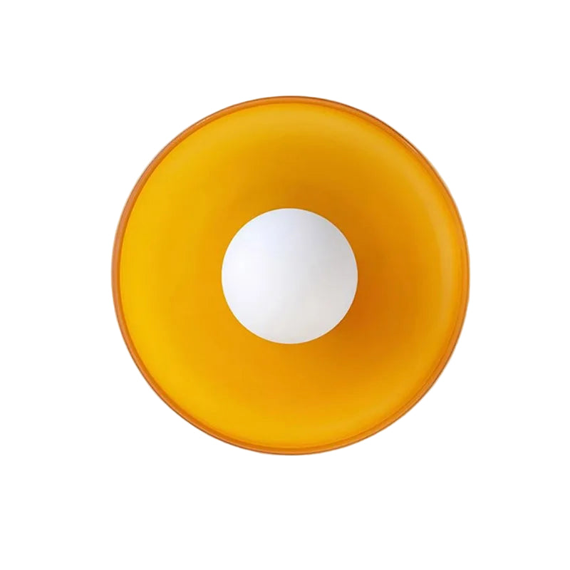 Moderne rund LED taklampe for stue, energieffektiv og elegant interiørbelysning til hjemmet.
