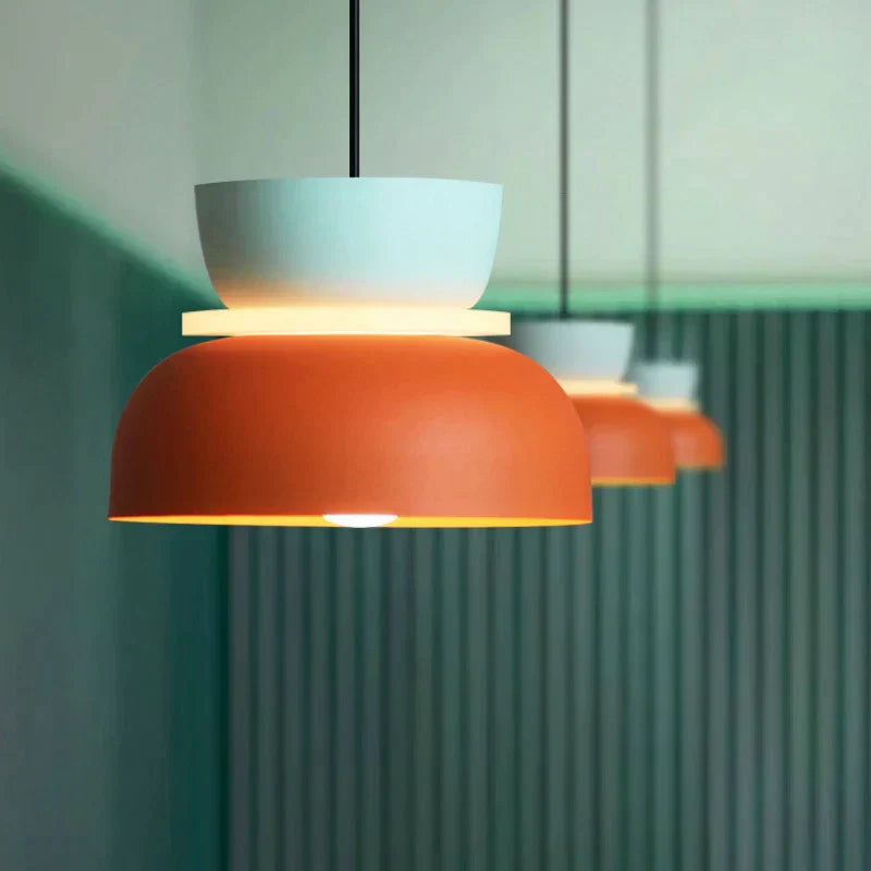 Belysning: Skandinavisk pastell hengelampe. Moderne taklampe som passer perfekt i stuen.