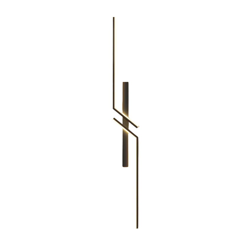 Moderne svart LED vegglampe for stilren belysning i stue eller kontor. Minimalistisk design.