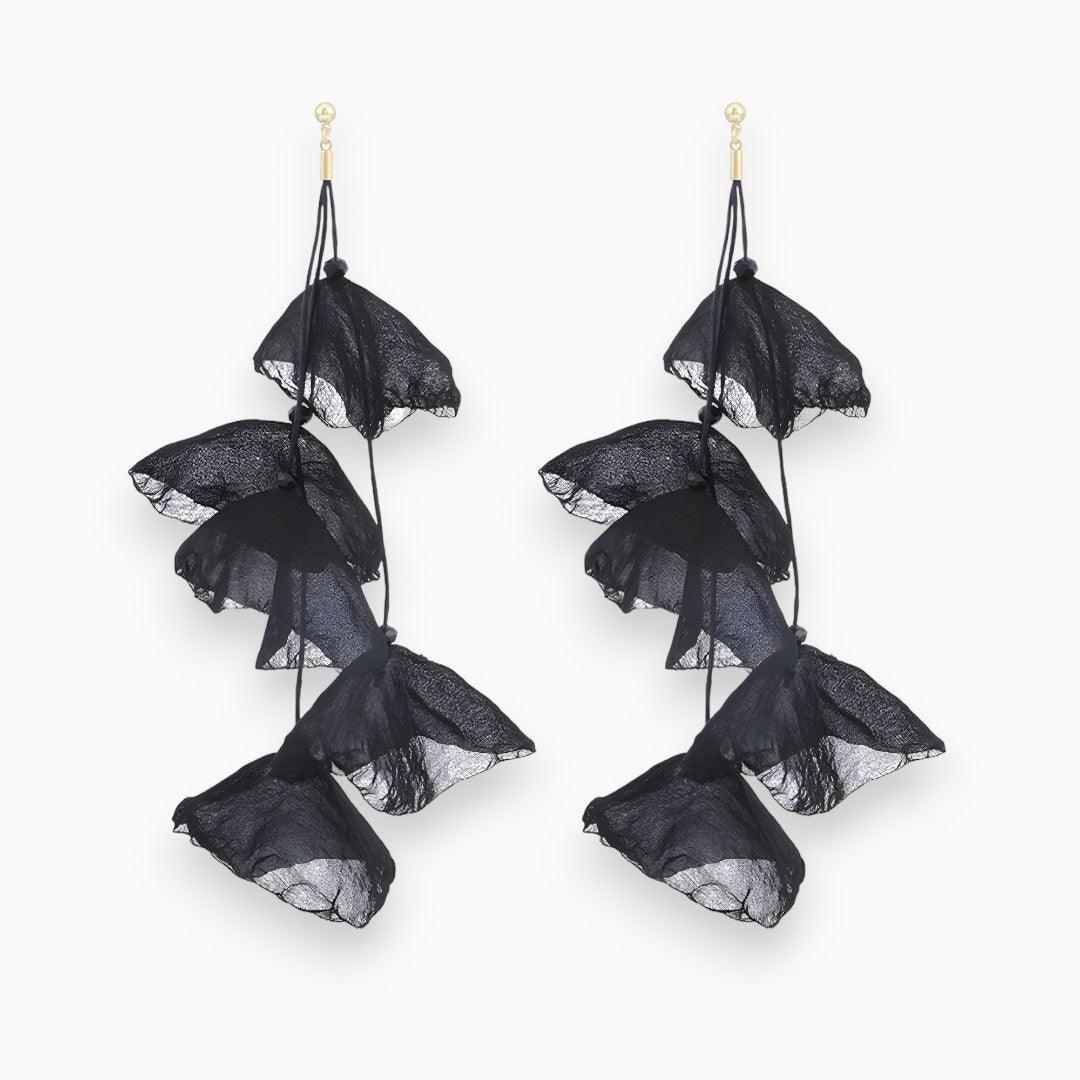 Unike dame øredobber med fargerikt tulipan design. Moderne og iøynefallende smykker for enhver anledning.