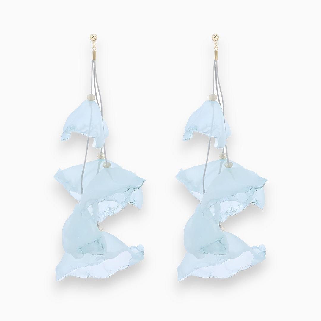Nydelige dame øredobber med tulipan design, en moderne og elegant smykke gave.
