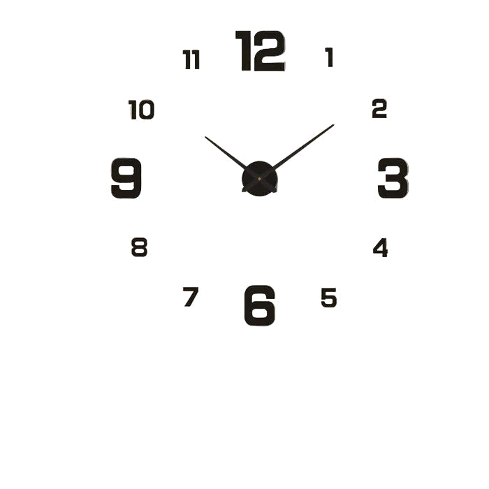 Moderne veggklokke med stillegående design. Perfekt for hjem og kontorinnredning.