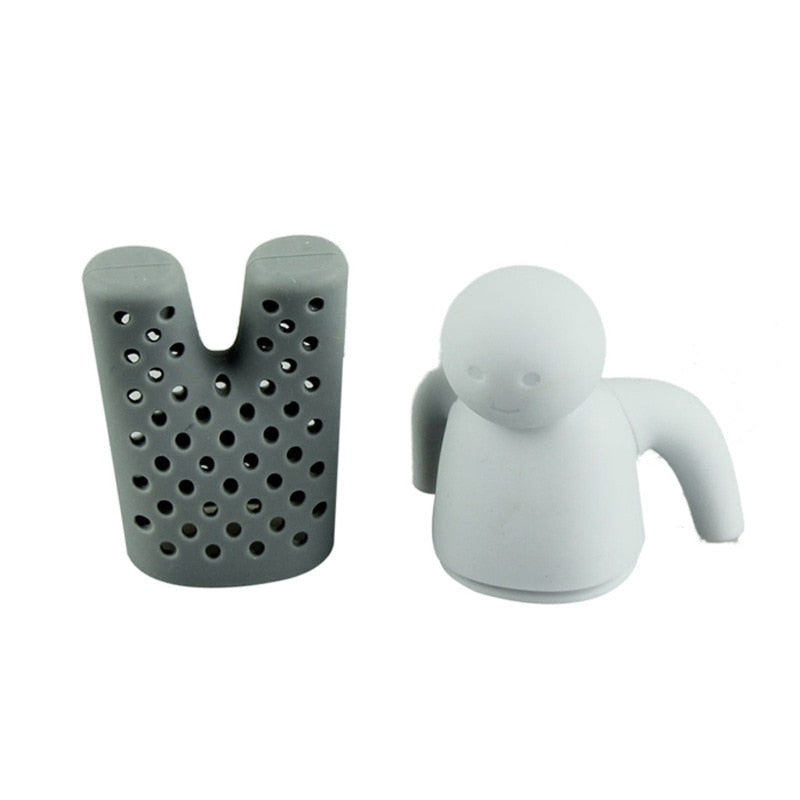 Søt og morsom silikon teinfuser; en super gave til alle som elsker løsbladste og unikt kjøkkenutstyr.