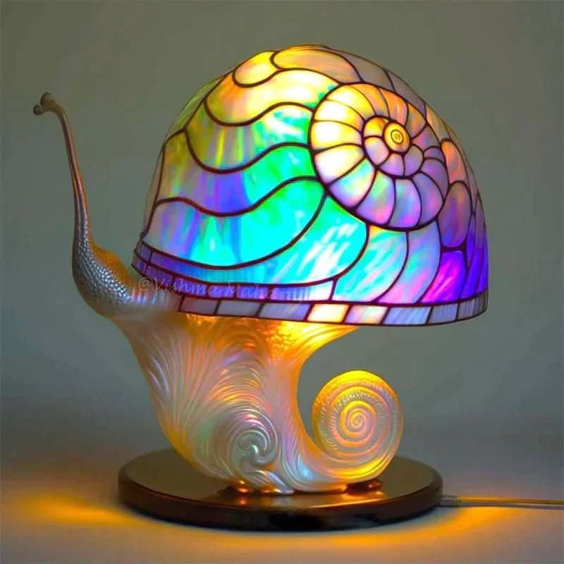 Elegant mosaikk bordlampe som lyser opp stuen, et blikkfang i moderne hjemmedekor.