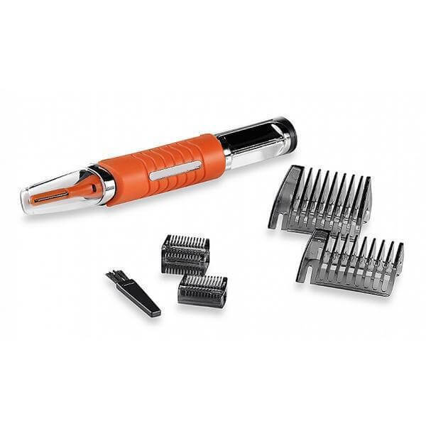 Hårtrimmer for nøyaktig fjerning av ansiktshår, kroppshår og detaljer. Multifunksjonell grooming.