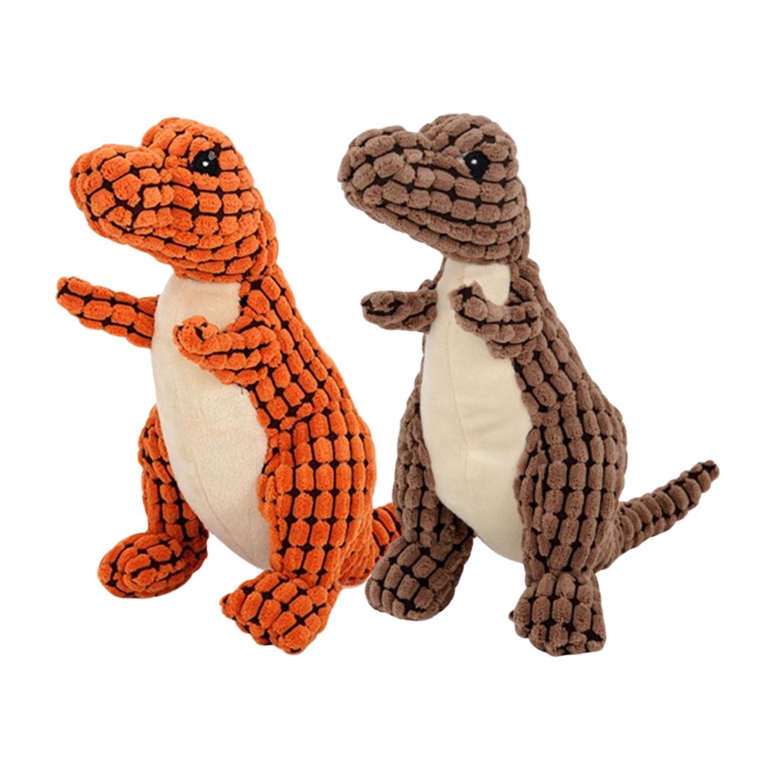 Engasjerende dinosaur hundeleke; en favoritt for valper og voksne hunder som søker aktivitet.
