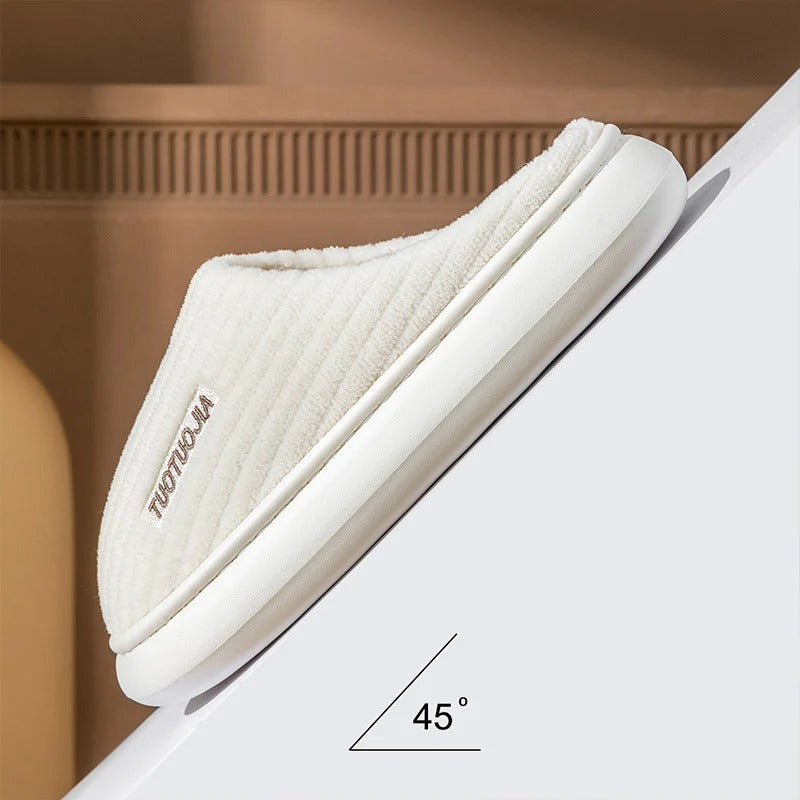 Dame plysj tøfler, designet for maksimal komfort med responsiv memory foam.