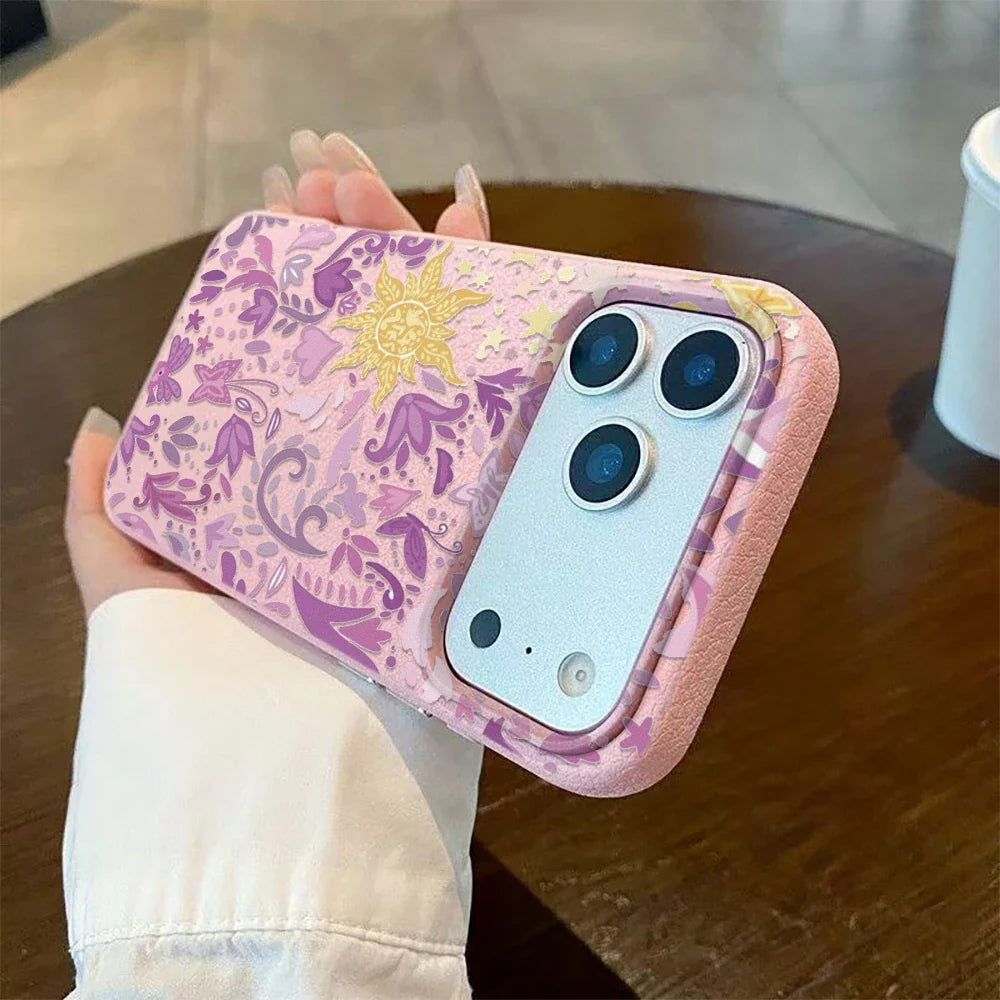 Mykt mobildeksel med vintage blomstermønster, gir god telefonbeskyttelse og et unikt utseende.
