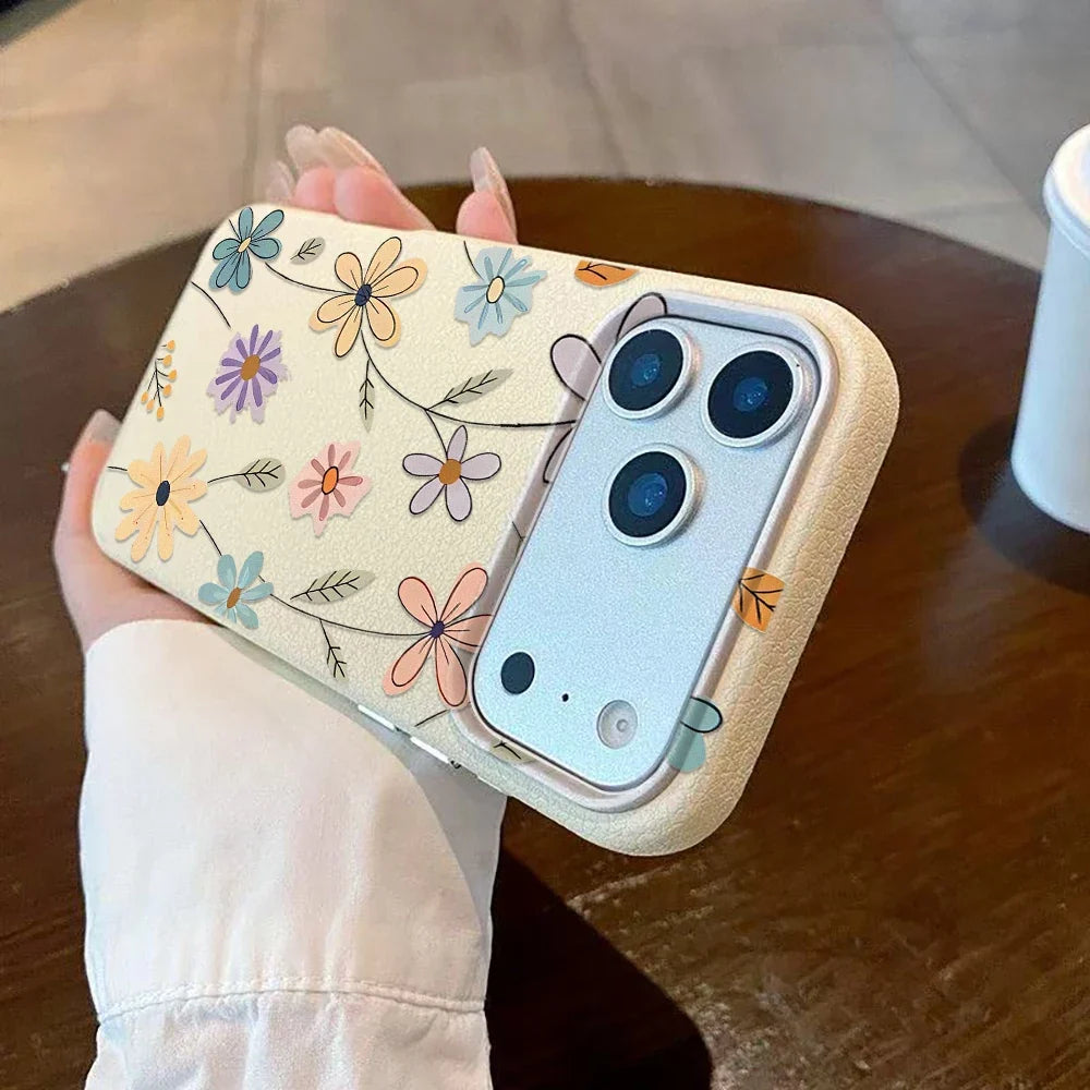 Elegant smarttelefondeksel med blomsterdesign, kombinerer personlig stil og pålitelig beskyttelse.