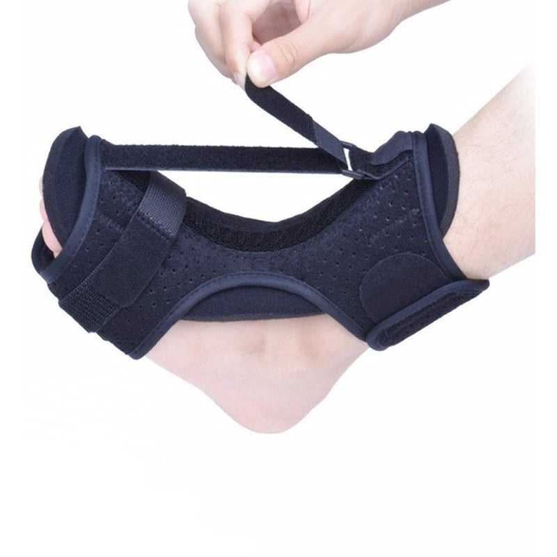 Nattposisjoneringsskinne for fot og ankel. Støtter ved plantar fasciitt og hælspore for bedre søvnkomfort.