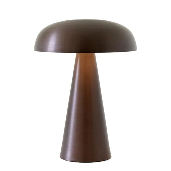 Design sopplampe for et moderne hjem. Oppladbar, trådløs bordlampe som forbedrer interiøret med lys.