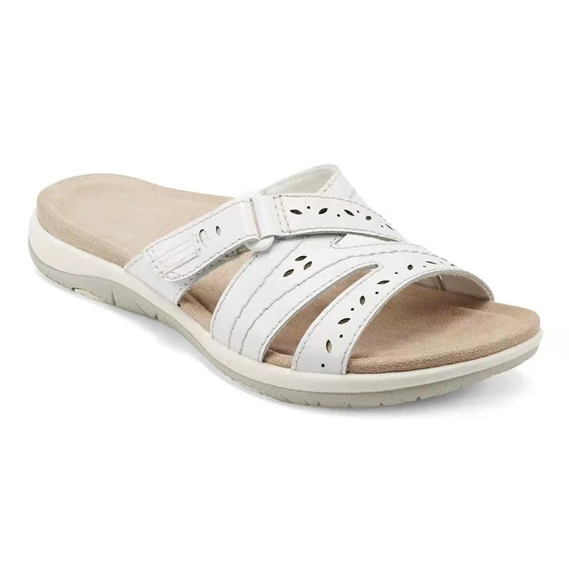 Stilige og pustende ortopediske sandaler for damer. Justerbare borrelåssandaler for en sunn og komfortabel sommer.