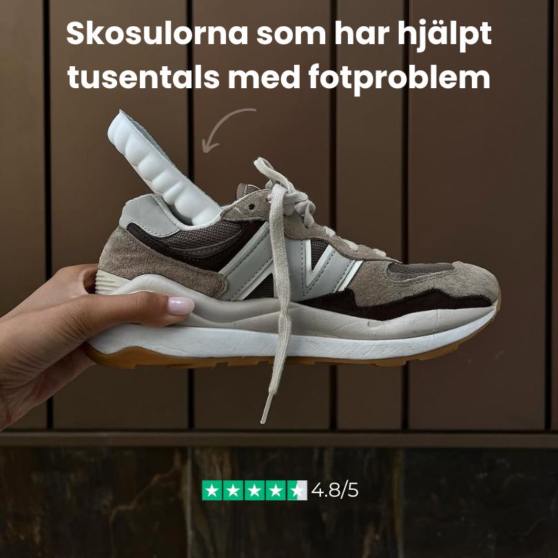Justerbare ortopediske skosåler for hælsporer og fotsmerter, passer barn og voksne.