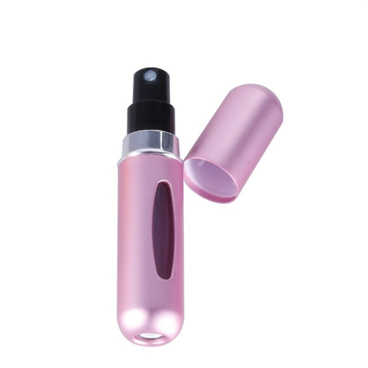 Påfyllbar parfymebeholder i aluminium, mini sprayflaske perfekt for reise og bærbar duft.