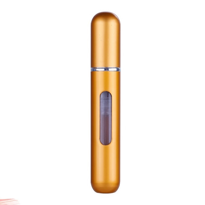 Skjønnhetstilbehør: påfyllbar mini parfymebeholder, for å ta med din favorittduft på reisen.