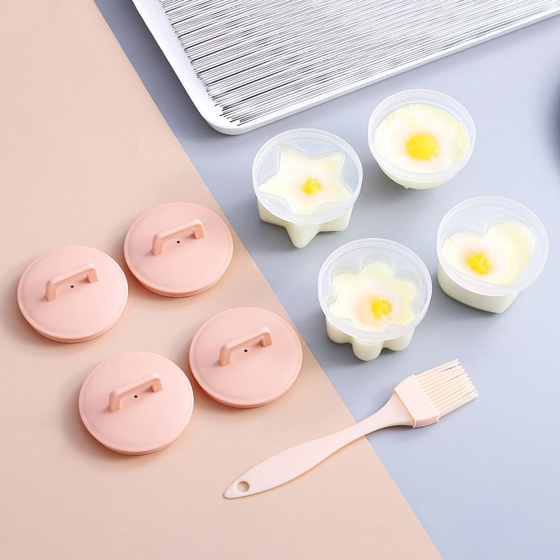 Praktisk eggekoker sett i silikon for perfekte skallfrie egg. Lettvint kjøkkenutstyr til frokost & matlaging.
