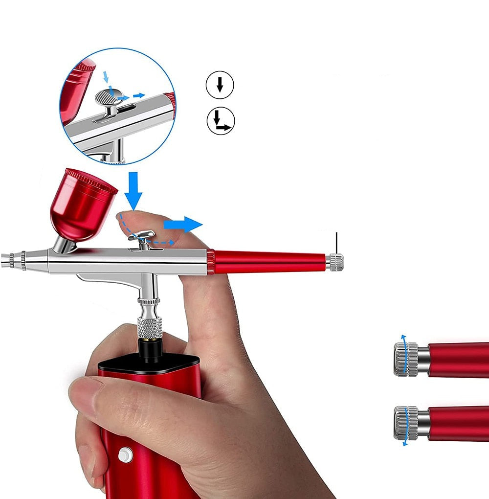 Kakepynt airbrushsett for hobbybakeren. Slipp kreativiteten løs med profesjonelt utstyr i kjøkkenet.