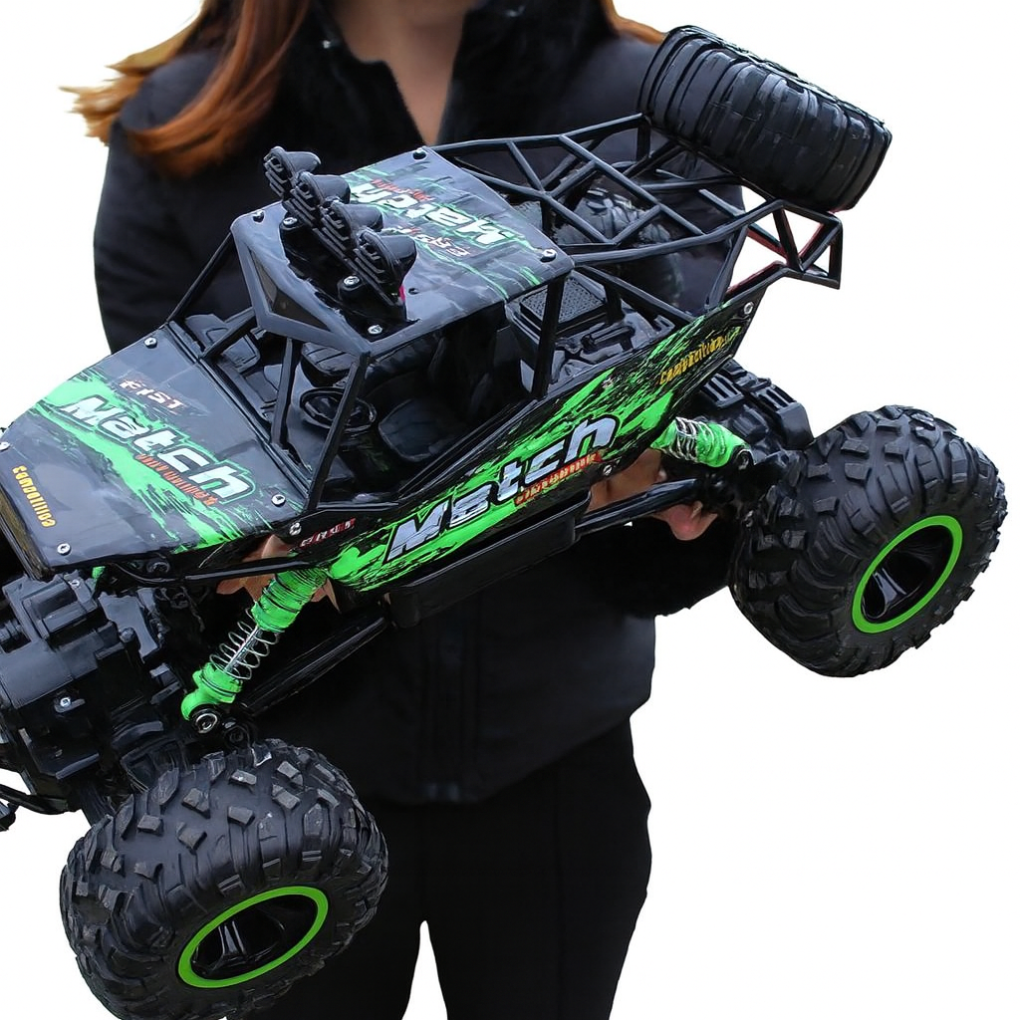 Rask 4x4 RC monstertruck for terreng, fjernstyrt bil for barn & voksne. Robust høyhastighets leke.
