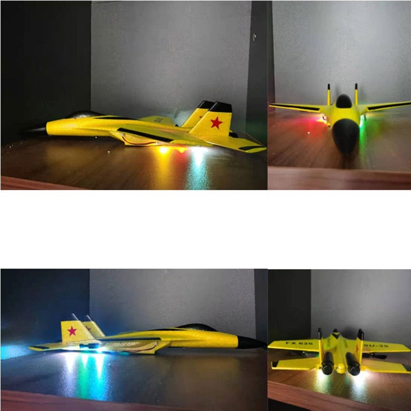 Fjernstyrt seilfly Fighter Glider, dynamisk avbildet, ideelt modellfly for barn