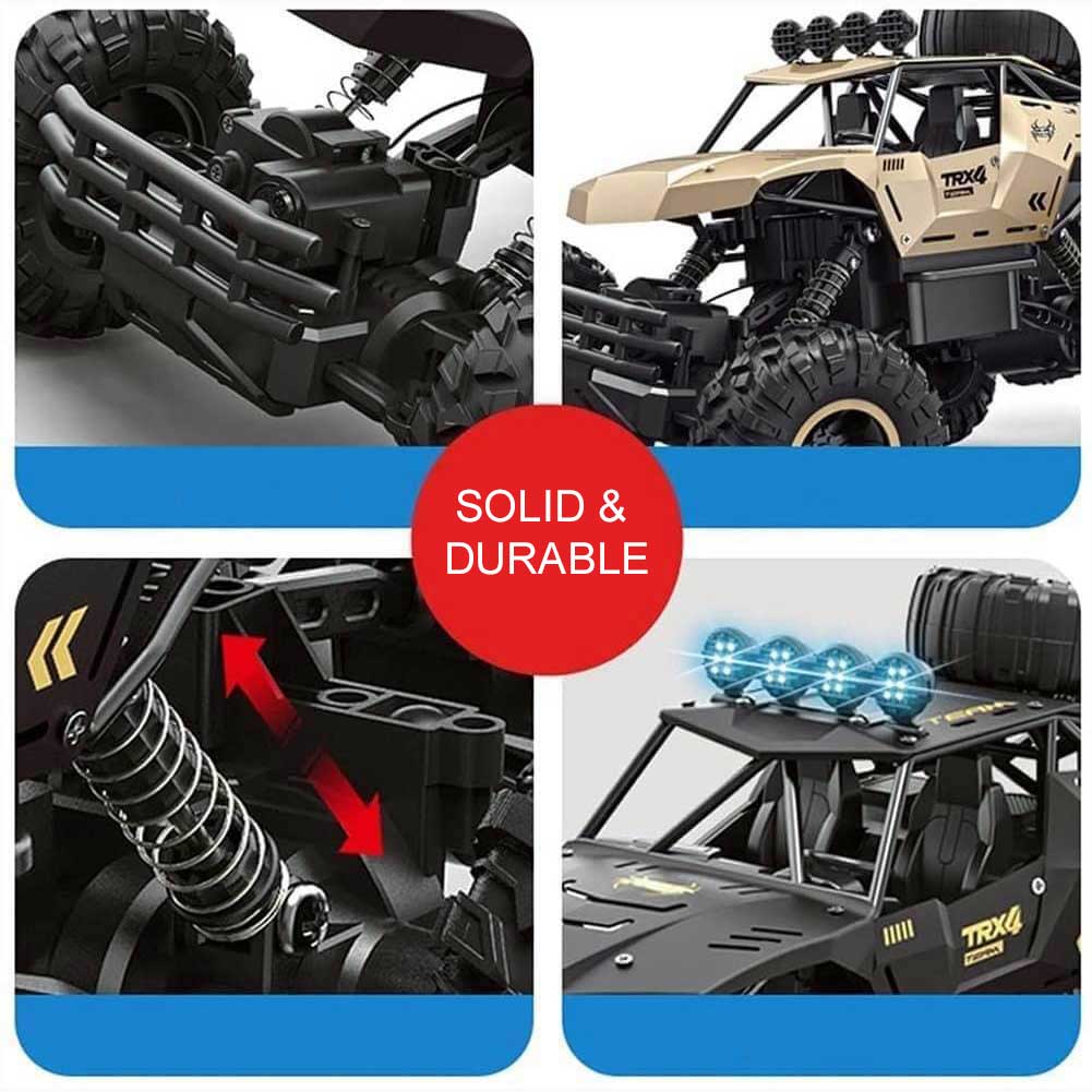 Den tøffeste RC bilen på markedet: 6-hjuls monstertruck med LED.
