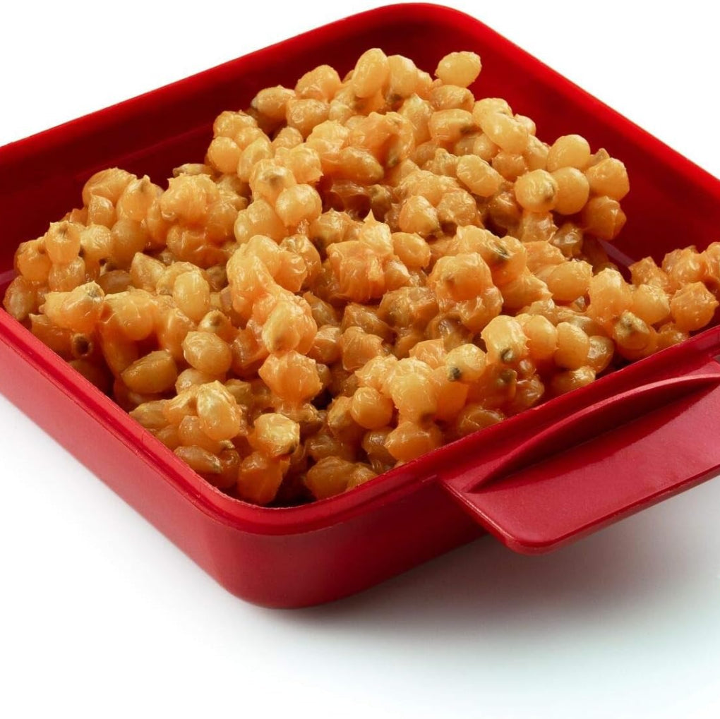 Kompakt elektrisk 1200W popcornmaskin med sjarmerende retrodesign. Nyt fersk, varm popcorn for snacks og fest.