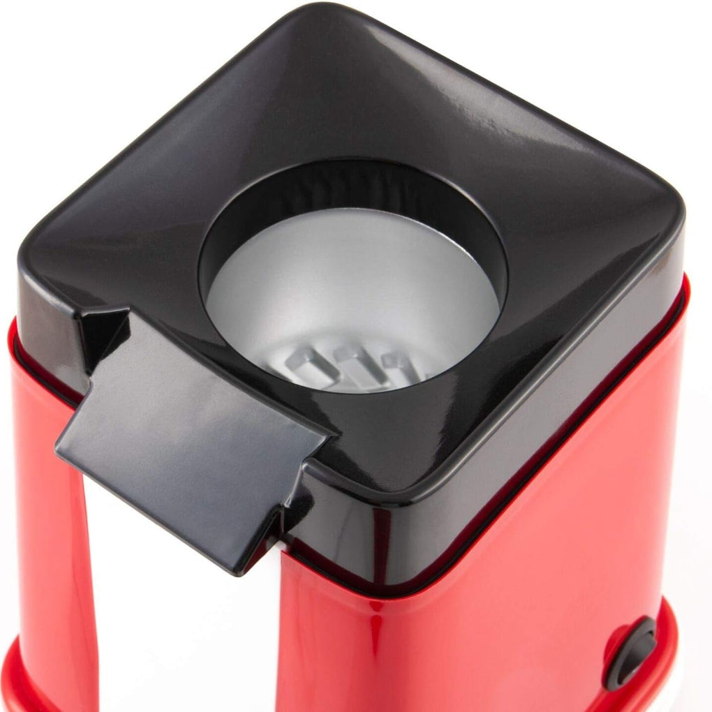 Elektrisk popcornmaskin i flott retrostil, 1200W. Ideell for deilig, fersk popcorn til alle anledninger.