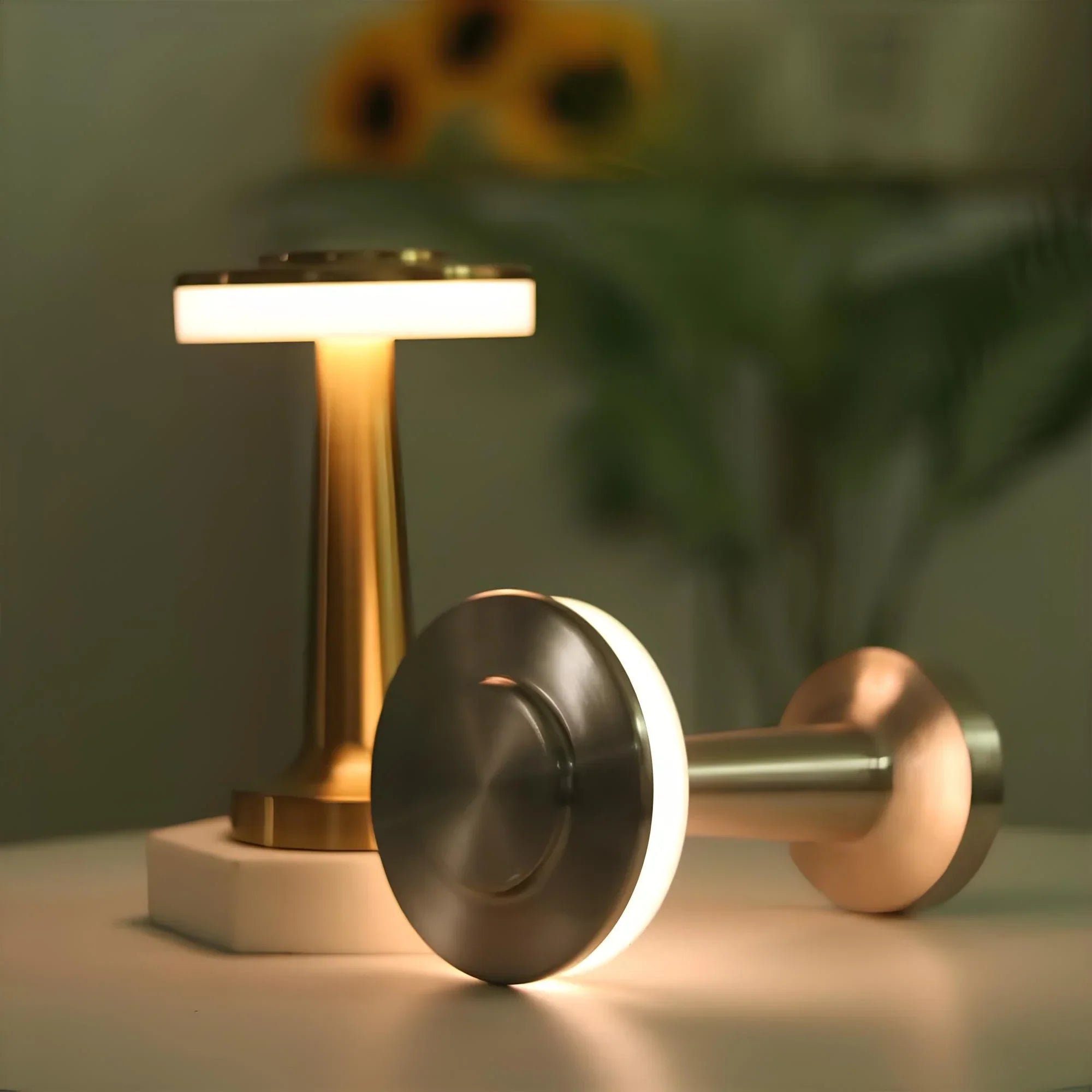 Dekorativ retro bordlampe. Trådløs og oppladbar LED lampe, dimbar for et unikt stemningslys.
