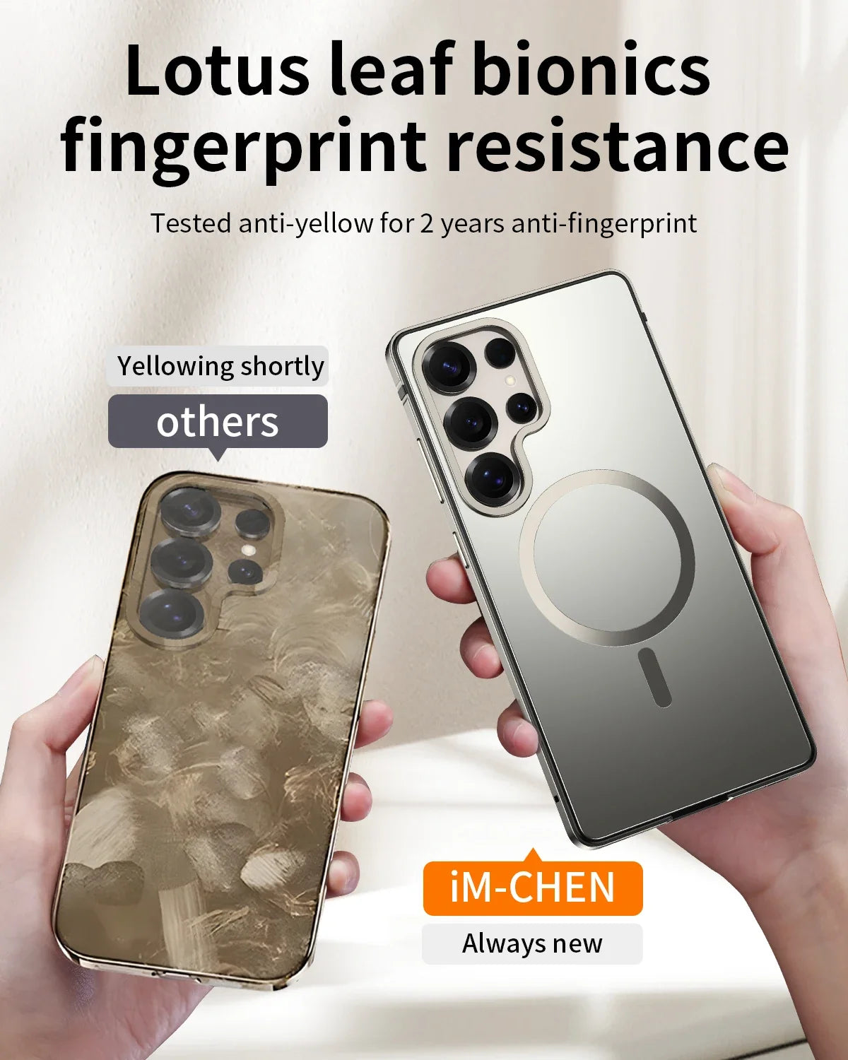 Støtsikkert mobildeksel for Samsung Galaxy S25 Ultra. Elegant svart design med titan-følelse og magnetisk lading.